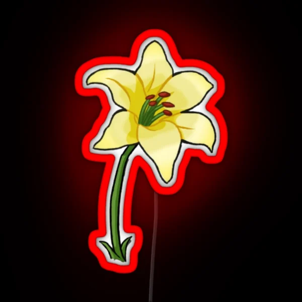 Aerith S Flower RGB Neon Sign