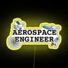 Customizable RGB LED Canvas Sign for Aerospace Engineers and Enthusiasts Only