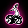 Vibrant Color Changing 8 Ball Cherry Neon Sign Decorations Lighting