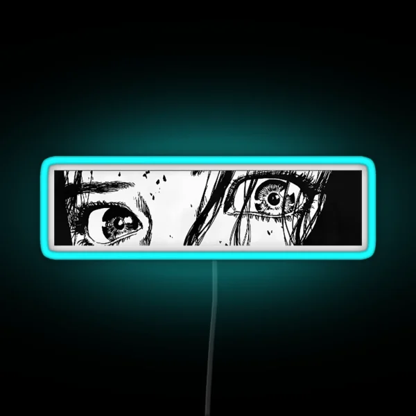 Aesthetic Anime Eyes RGB Neon Sign