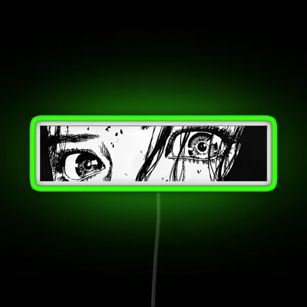 Aesthetic Anime Eyes RGB Neon Sign