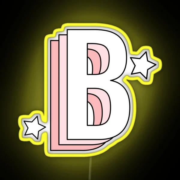 Aesthetic B RGB Neon Sign