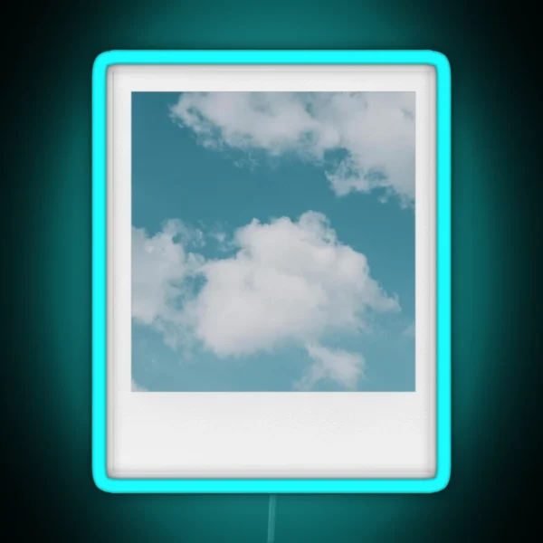 Aesthetic Cloud Polariod RGB Neon Sign