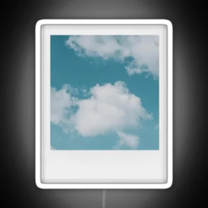 Aesthetic Cloud Polariod RGB Neon Sign