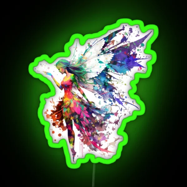 Aesthetic Colorful Fairy Fantasy Design RGB Neon Sign