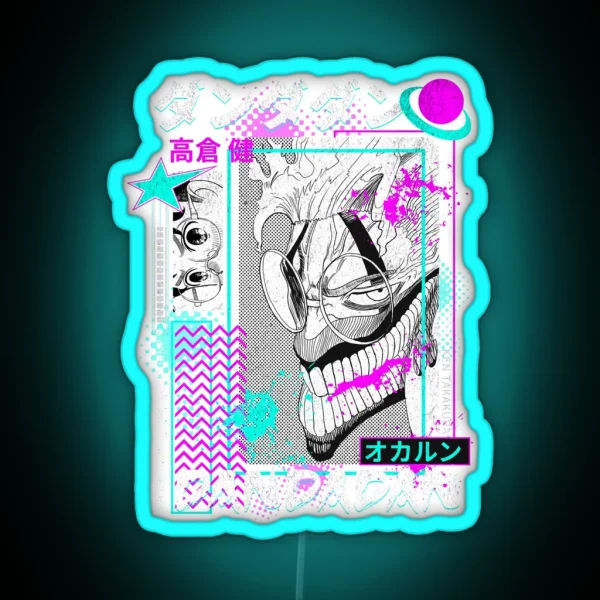 Aesthetic Dandadan Graphic RGB Neon Sign