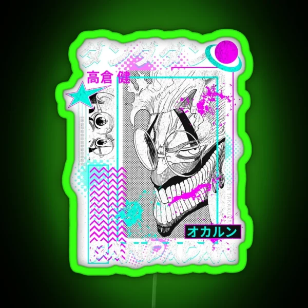 Aesthetic Dandadan Graphic RGB Neon Sign
