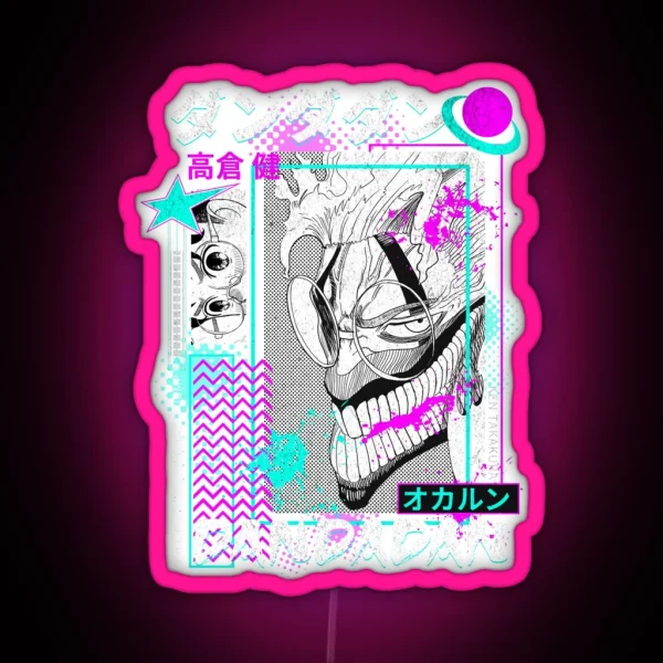 Aesthetic Dandadan Graphic RGB Neon Sign
