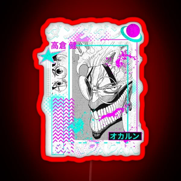 Aesthetic Dandadan Graphic RGB Neon Sign