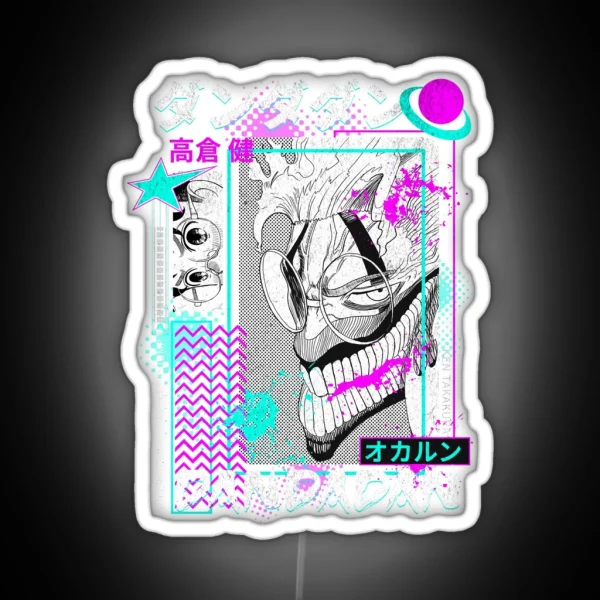 Aesthetic Dandadan Graphic RGB Neon Sign