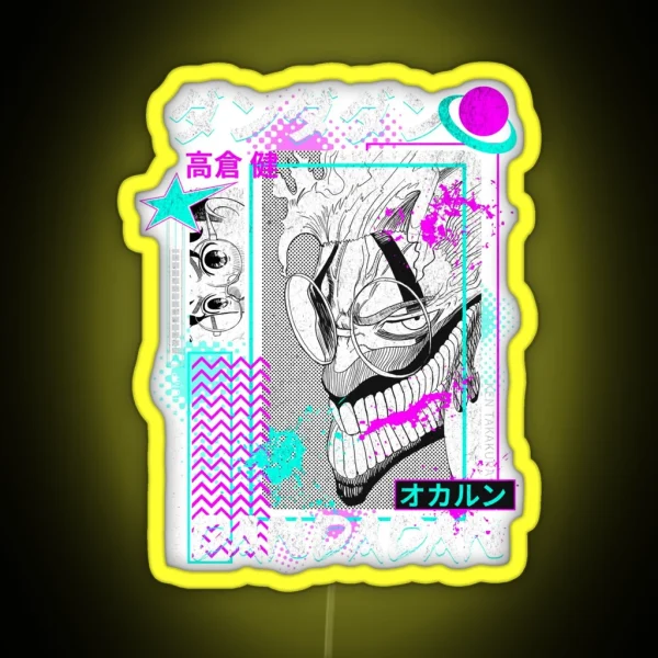 Aesthetic Dandadan Graphic RGB Neon Sign