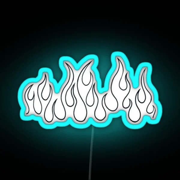 Aesthetic Flames RGB Neon Sign