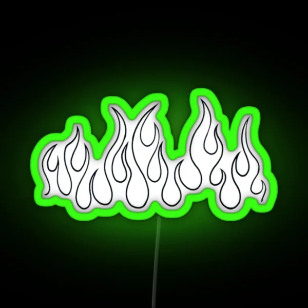 Aesthetic Flames RGB Neon Sign