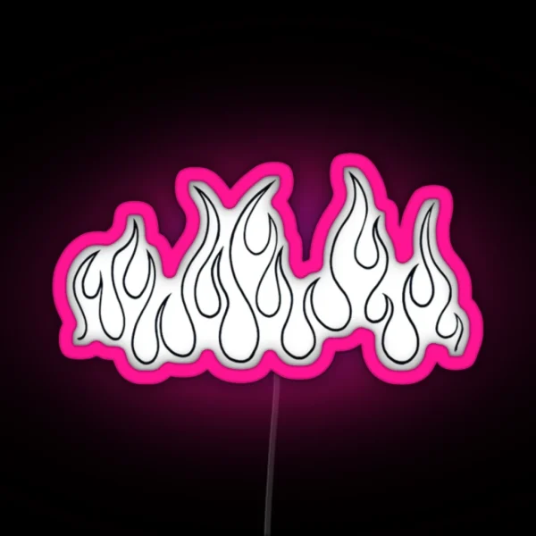 Aesthetic Flames RGB Neon Sign
