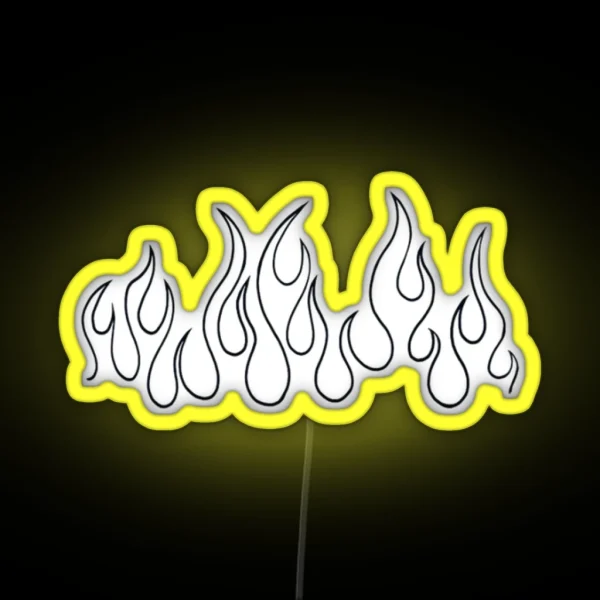 Aesthetic Flames RGB Neon Sign