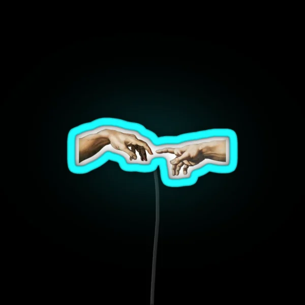 Aesthetic Hand Touch RGB Neon Sign