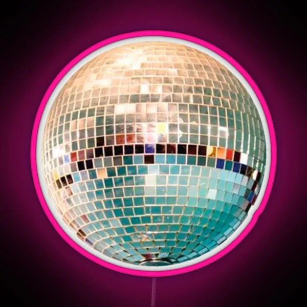 Aesthetic Hydro Disco Ball RGB Neon Sign