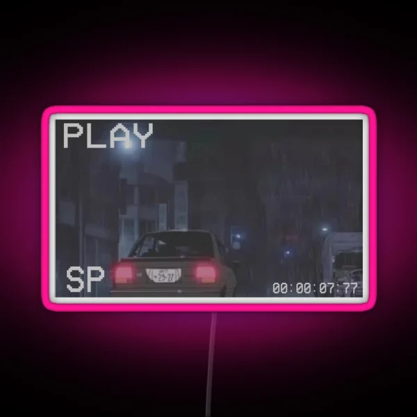 Aesthetic Japan Vaporwave Anime 90s RGB Neon Sign