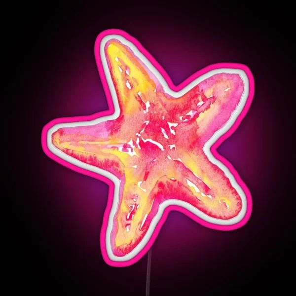 Aesthetic Led Starfish RGB Neon Sign