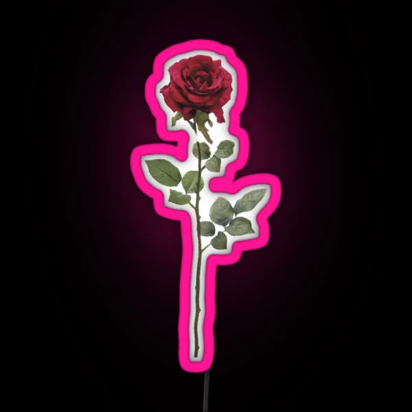 Aesthetic Rose RGB Neon Sign