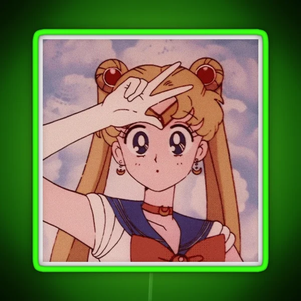 Aesthetic Sailor Moon RGB Neon Sign