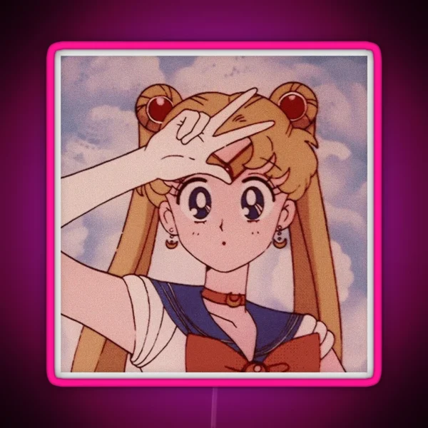 Aesthetic Sailor Moon RGB Neon Sign