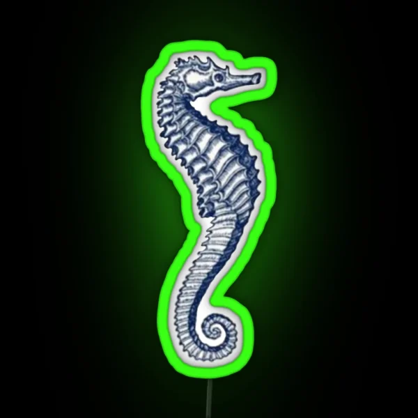 Aesthetic Seahorse RGB Neon Sign