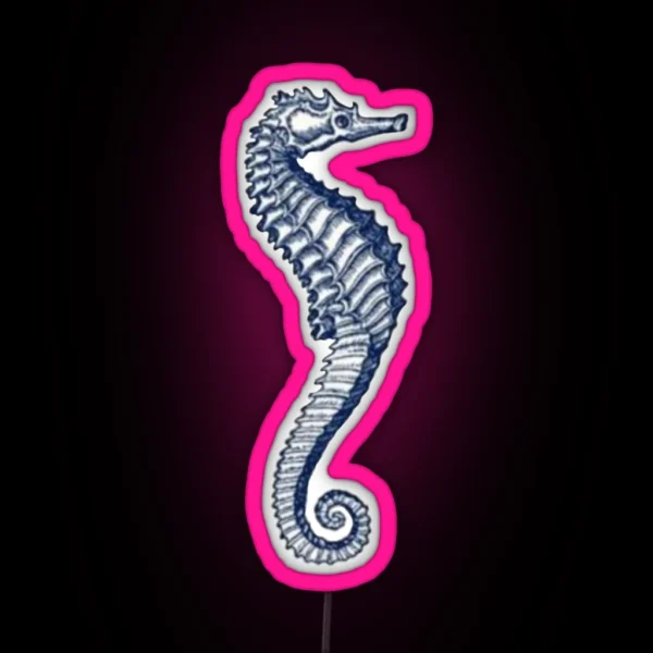 Aesthetic Seahorse RGB Neon Sign