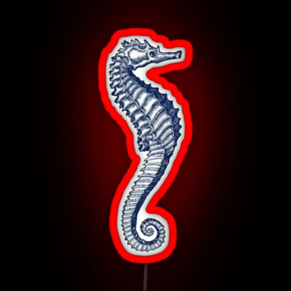 Aesthetic Seahorse RGB Neon Sign