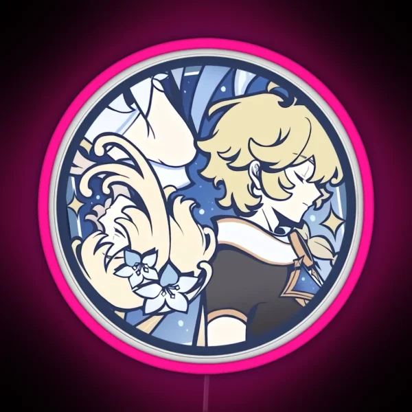 Aether And Lumine Travelers From Genshin RGB Neon Sign