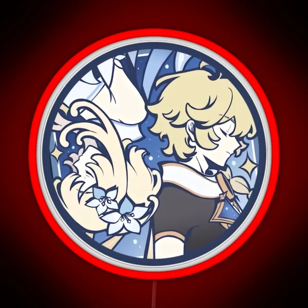 Aether And Lumine Travelers From Genshin RGB Neon Sign