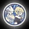 Aether and Lumine from Genshin Impact's Starry Night Sky Illuminated