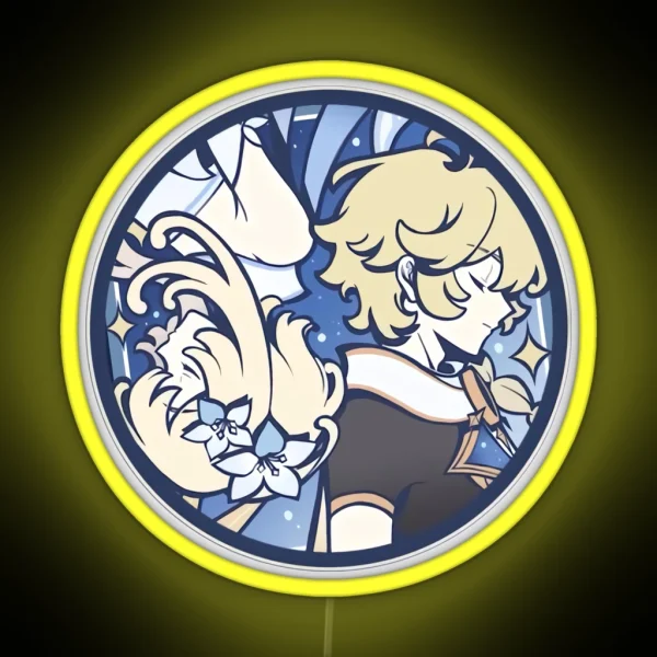 Aether And Lumine Travelers From Genshin RGB Neon Sign