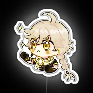 Aether Chibi Funny Anime Game RGB Neon Sign