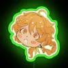 Vibrant Aether-themed Chibi Neon Sign for Genshin Impact Fans' Decorations