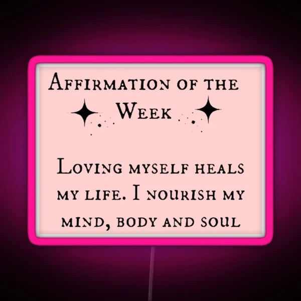 Affirmation RGB Neon Sign