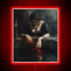 Afflicted by passion's fiery glow, where love and pain entwine.