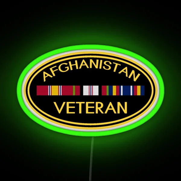 Afghanistan Veteran RGB Neon Sign