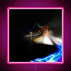 Bright vibrant RGB LED display for home office decor ambiance