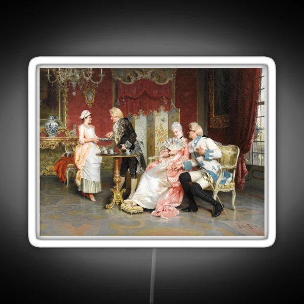 Afternoon Tea 19th Century Arturo Ricci RGB Neon Sign