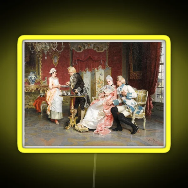 Afternoon Tea 19th Century Arturo Ricci RGB Neon Sign