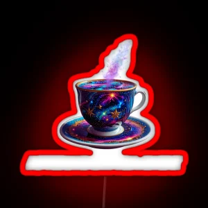 AFTERNOON TEA Led Cosmic Tea Lovers Men Women RGB Neon Sign