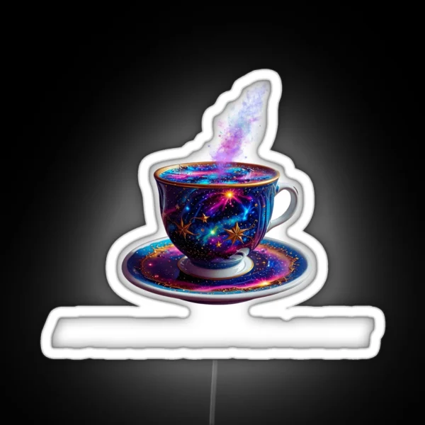 AFTERNOON TEA Led Cosmic Tea Lovers Men Women RGB Neon Sign