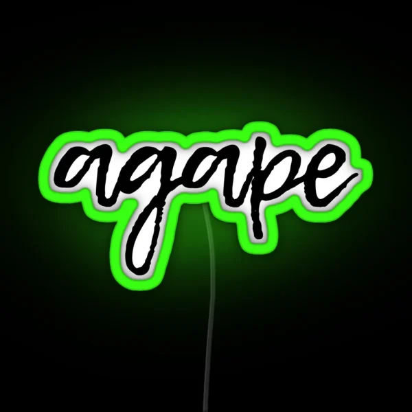 Agape RGB Neon Sign