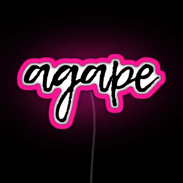 Agape RGB Neon Sign