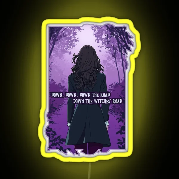 Agatha All Along Down The Witches Road RGB Neon Sign