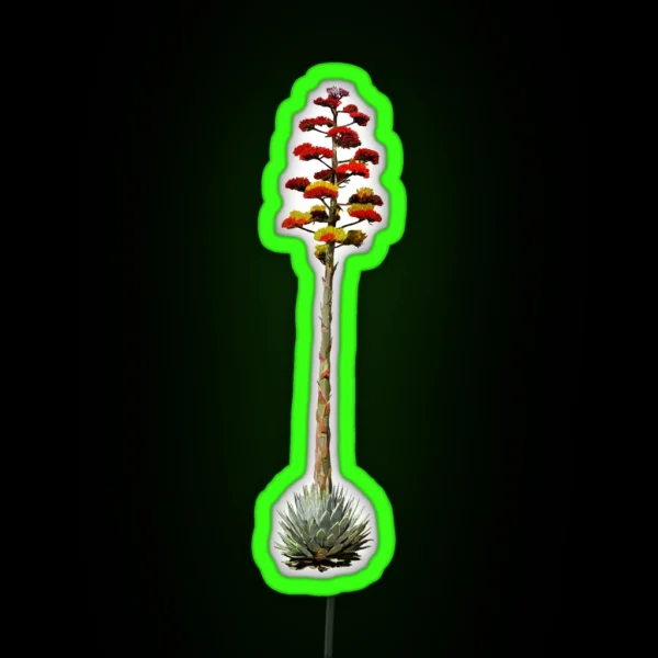 Agave In Bloom RGB Neon Sign