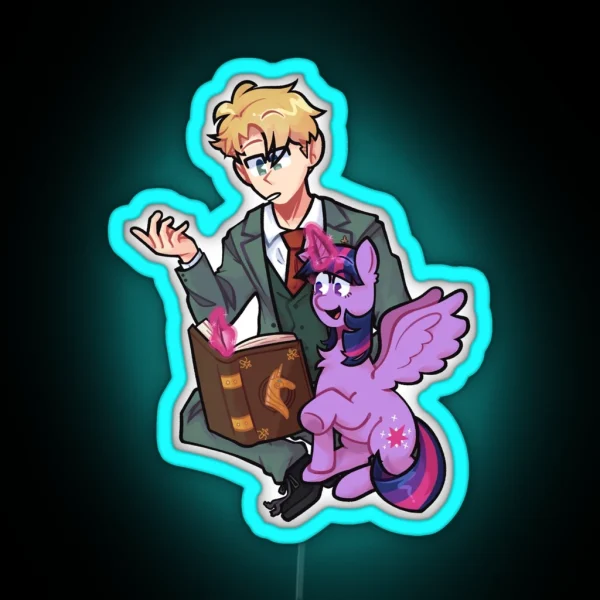 Agent Twilight And Twilight Sparkle RGB Neon Sign