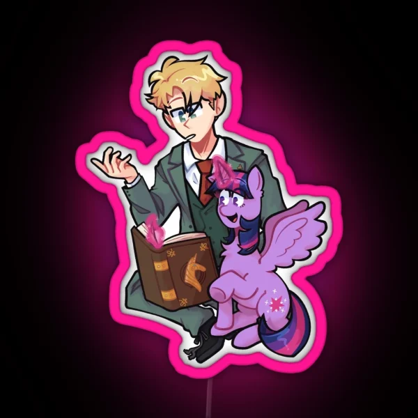 Agent Twilight And Twilight Sparkle RGB Neon Sign
