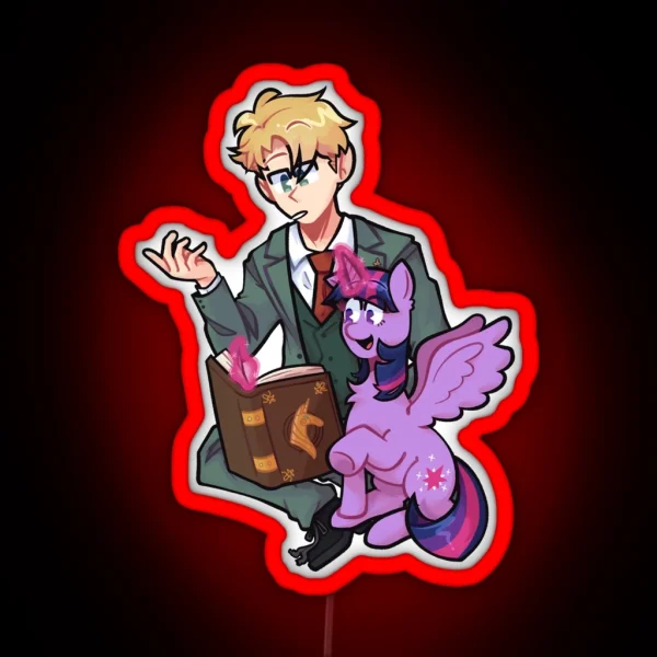 Agent Twilight And Twilight Sparkle RGB Neon Sign